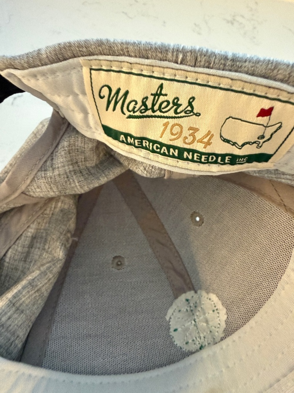 Masters GOLF Grey Augusta National HAT Cap Gray like new - Picture 3 of 6